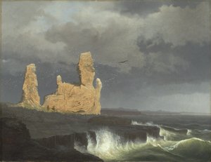 De IJslandse Kust, 1889 door Johann Christian Ezdorf