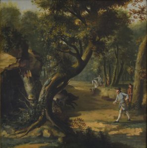 Zwijnenjacht door Johann Christian Klengel