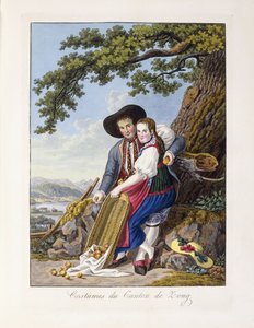 Kostuums uit het kanton Zug, 1819