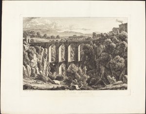 Bij Cività Castellana door Johann Christian Reinhart