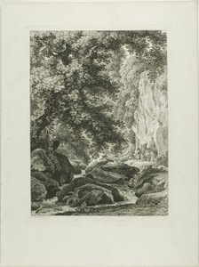 A Civita Castellana, uit Malerisch Radierte Prospekte aus Italien door Johann Christian Reinhart