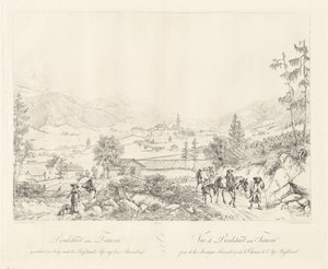 Radstadt bij Tauern door Johann Christoph Erhard and Johann Adam Klein after Carl Ludwig Friedrich Viehbeck