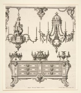 Blad uit Commodes et Lustres