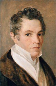 Portret van Karl Friedrich Schinkel door Johann Eduard Wolff