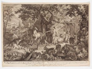 Adam geeft de dieren namen