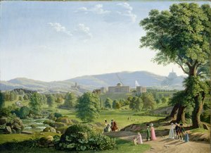 Kasteel Wilhelmshöhe met het Habichtswald