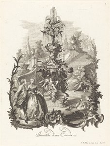 Ontwerp voor een Waterval door Johann Esaias Nilson