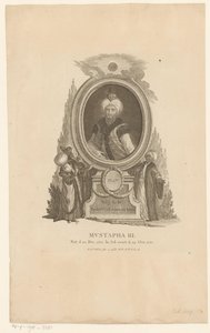 Portret van Mustafa III door Johann Esaias Nilson