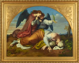 De dode heilige Caecilia (Romeinse versie) door Johann Evangelist Scheffer von Leonhardshoff