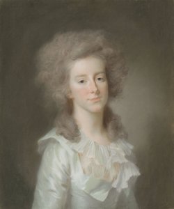 Frederica Louisa Wilhelmina (Louise; 1770-1819), prinses van Oranje-Nassau. Dochter van prins Willem V, echtgenote van Carel George August, erfprins van Brunswijk-Wolfenbüttel door Johann Friedrich August Tischbein