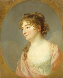 Kriegsraetin Wilhelmine Schmidt, c.1800 door Johann Friedrich August Tischbein