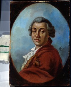 Portret van de dichter Alexander Sumarokov (1717-1777) door Johann Friedrich August Tischbein