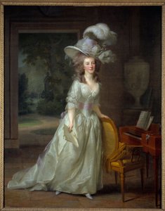 Portret van Frederica Louise Wilhelmina, prinses van Oranje Nassau door Johann Friedrich August Tischbein