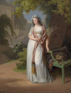 Portret van markgravin Luise von Anhalt-Dessau