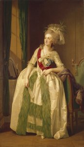 Portret van Prinses Natalya Vladimirovna Saltykova, 1780s door Johann Friedrich August Tischbein