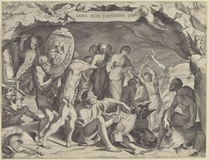 De smidse van Vulcanus door Johann Friedrich Greuter