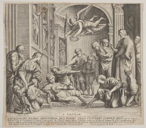 De dood van St. Cecilia, ca. 1640-60