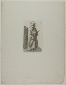 Filippus Neri met kruis en boek door Johann Friedrich Overbeck