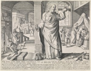 De geneesheer als God door Johann Gelle