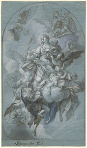 De Onbevlekte Ontvangenis door Johann Georg Bergmuller