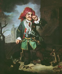 Portret van Clemens Perkeo, nar aan het hof van Heidelberg