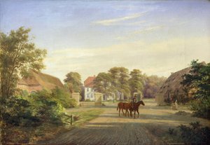 Gut Grabau, nabij Oldesloe, 1841 door Johann Georg Haeselich