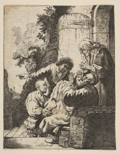 Jozefs jas gebracht naar Jacob door Johann Georg Hertel