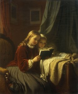 Het Bedtijdverhaal, 1867 door Johann Georg Meyer