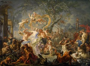 Een allegorie van wanorde, 1720-61 door Johann Georg Platzer