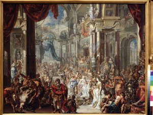 De gelijkenis van het bruiloftsfeest door Johann Georg Platzer