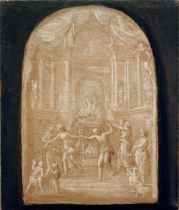 Dans rond het offeraltaar door Johann Georg Schütz