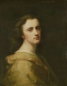 Portret van Thérèse Schwartze, de dochter van de kunstenaar, op 16-jarige leeftijd door Johann Georg Schwartze