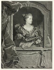 Portret van Elizabeth de Gouy door Johann Georg Wille