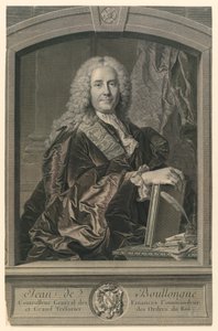 Portret van Jean de Boullongne door Johann Georg Wille
