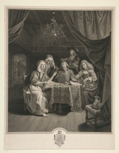 Het Familieconcert door Johann Georg Wille