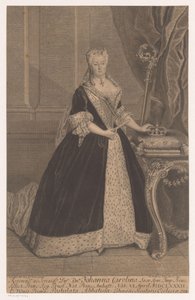 Portret van Johanna Charlotte van Anhalt-Dessau door Johann Georg Wolffgang