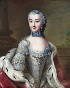 Hertogin Marie Sophie Wilhelmine van Württemberg-Oels door Johann Georg Ziesenis