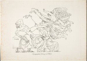 Vervolging van Orestes door Johann Gottfried Schadow