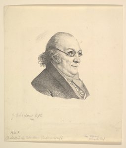 Portret van Siegmund Wilhelm Wohlbruck 1762-1834 door Johann Gottfried Schadow