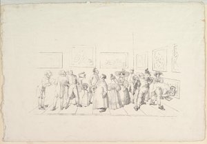 Het Publiek op een Tentoonstelling, 1831 door Johann Gottfried Schadow
