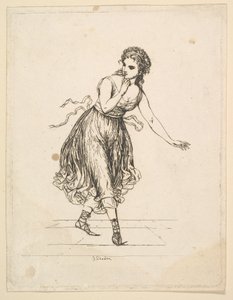 Vrouw Alleen, uit de serie Het Dansende Paar Vigano