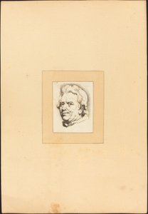 Hoofd van een man door Johann Gottlieb Prestel after Anton Joseph Prenner