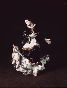 Meissen-figuur van St. Johannes Nepomuk, van een barokgroep, ca. 1731 (porselein)