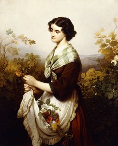 De laatste roos, 1865 door Johann Grund