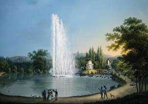 De grote fontein, ca. 1820