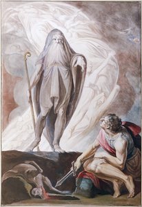 Teiresias voorspelt de toekomst aan Odysseus