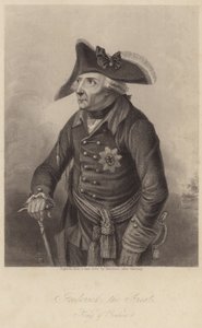 Koning Frederik II van Pruisen door Johann Heinrich Ramberg