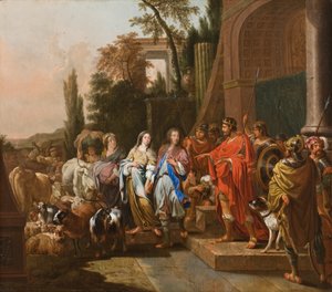 Abraham en Sara voor Abimelech, 1681