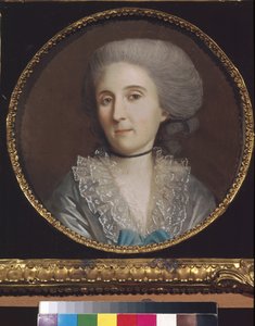 Portret van prinses Natalia V. Saltykova (1737-1812) - Werk van Johann Heinrich Schmidt (1749-1829), pastel op papier