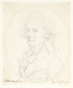 Zelfportret(?) door Johann Heinrich Schroder